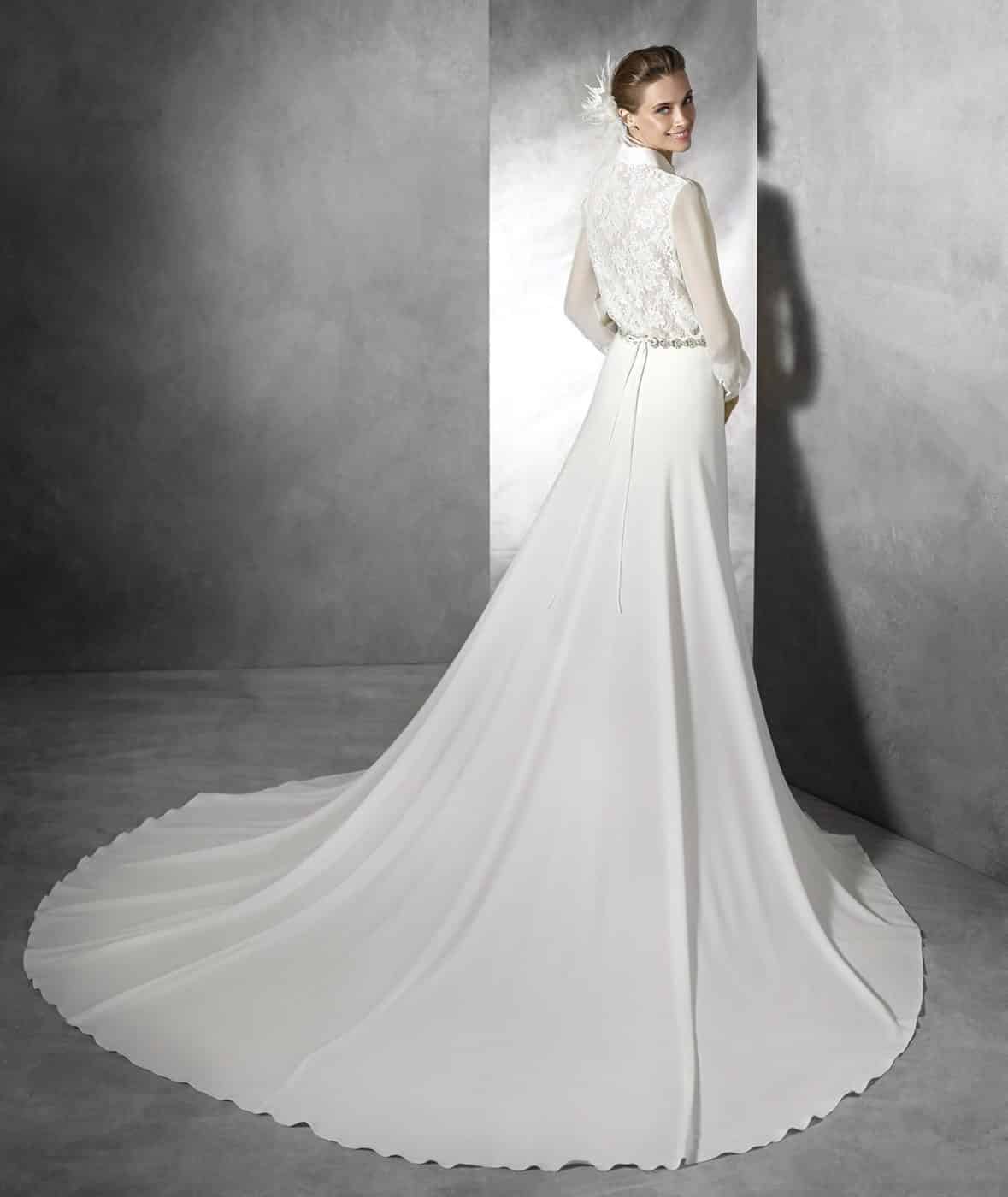 Guía de telas para vestidos de novia: Crepé - Lluvia de arroz