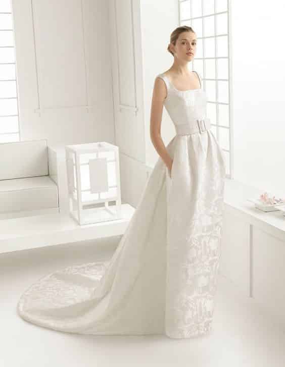 tela vestido de novia damasco 1
