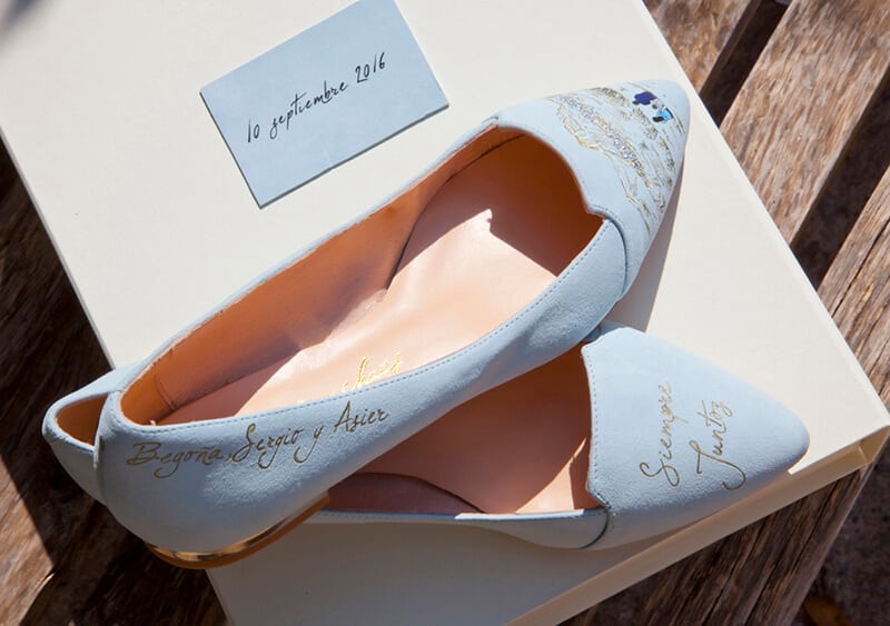Elegir zapatos de novia personalizados