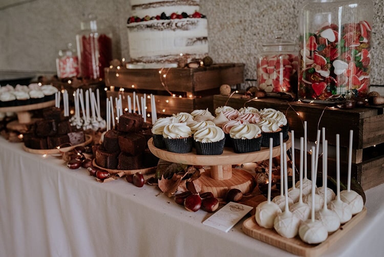 Cupcakes mesa dulce boda