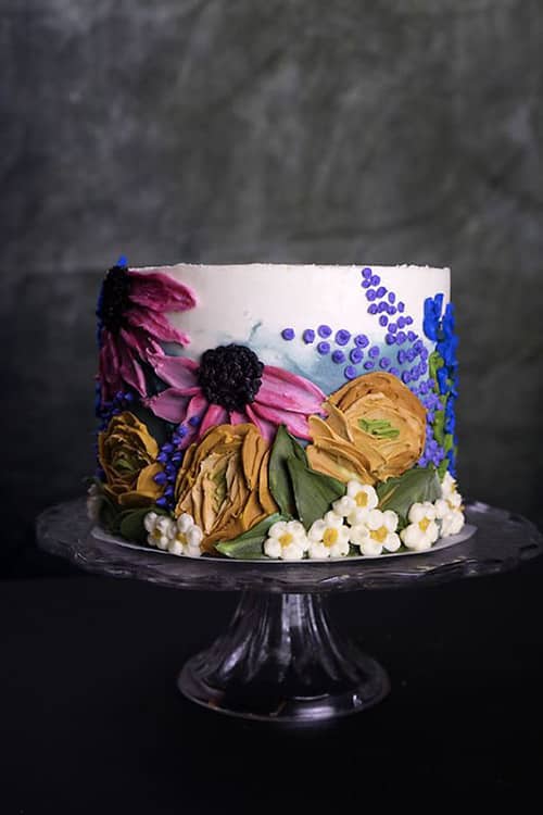 Tendencias tarta boda 2020 pintadas a mano