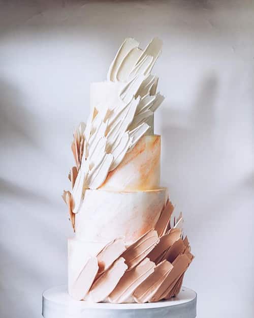 Tendencias tarta boda 2020 texturas